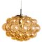 Amber Bubble Glass Pendant Lamp by Helena Tynell, 1960 4