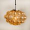 Amber Bubble Glass Pendant Lamp by Helena Tynell, 1960, Image 2