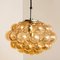 Amber Bubble Glass Pendant Light Fixtures by Helena Tynell, 1960, Set of 6 9