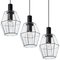 Geometric Iron and Clear Glass Chandelier from Limburg 3