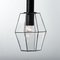 Geometric Iron and Clear Glass Chandelier from Limburg 6