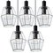 Geometric Iron and Clear Glass Chandelier from Limburg 2