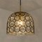 Circle Iron and Bubble Glass Sconces Light Fixtures from Glashütte, 1960, Set of 6 6