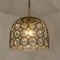 Circle Iron and Bubble Glass Sconces Light Fixtures from Glashütte, 1960, Set of 6, Image 6