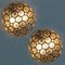 Circle Iron and Bubble Glass Sconces Light Fixtures from Glashütte, 1960, Set of 6 8