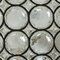 Runde Eisen und Bubble Glas Wandlampen von Glashütte, 1960, 6er Set 12