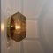 Geometric Smoked Glass and Brass Flush Mount Wall Light from Limburg, Image 13