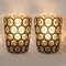 Circle Iron and Bubble Glass Sconces Wall Lamps from Limburg Germany, 1960, Set of 2, Image 4