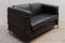 Harvink Black Leather 2-Seat Sofa, 1980s, Image 2