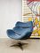 Chaise Pivotante de Rohe Noordwolde, Pays-Bas, en Velours Bleu, Pays-Bas 4