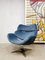 Dutch Swivel Chair from Rohe Noordwolde in Blue Velvet 4