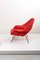 Knoll Dynamic Fabric Womb Chair with Ottoman by Eero Saarinen for Knoll, Set of 2 5