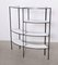 Black and White Vitrolite Glass Wrought Iron Shelf by Frederick Weinberg 3