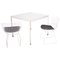 Dining Table & Side Chairs Set by Florence Knoll & Bertoia 1