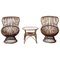 Chaises en Rotin, 1950s, Set de 2 1