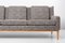 Sofá de orejas tapizado 1307 de Paul Mccobb para Directional, US, años 50, Imagen 12