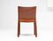 Cab Chairs in Cognac Saddle Leather by Mario Bellini for Cassina, Set of 6 7