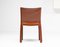 Cab Chairs in Cognac Saddle Leather by Mario Bellini for Cassina, Set of 6, Image 7
