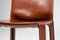 Chaises Cab en Cuir de Selle Cognac par Mario Bellini pour Cassina, Set de 6 5