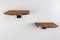 Red Malee Burl and Rosewood Wall Shelves by Michael Rozell, Set of 2 5