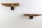 Red Malee Burl and Rosewood Wall Shelves by Michael Rozell, Set of 2 3