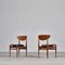 Danish Modern Dining Chairs in Teak & Black Leather by Inge Rubino, 1963, Set of 8 9