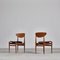 Danish Modern Dining Chairs in Teak & Black Leather by Inge Rubino, 1963, Set of 8, Image 9