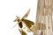 Lámpara colgante de latón dorado y cristales de Swarovski en ámbar, Imagen 2