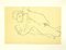 after Egon Schiele - Desnudo reclinado, pierna izquierda levantada - Litografía original - 2007, Imagen 1