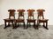 Vintage Brutalist Dining Chairs, Set of 4, 1960s 3