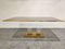 Vintage Acrylic Glass and Brass Dining Table, 1970s 5