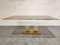 Vintage Acrylic Glass and Brass Dining Table, 1970s, Image 5