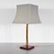 Leather Table Lamp by Delvaux, 1960s, Image 1