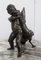 Bronze of a Cherub Holding a Goose by A. Collas, 19th Century, Image 1