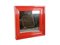 Red Plastic Wall Mirror, 1970s 8