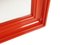 Red Plastic Wall Mirror, 1970s 2