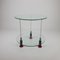 Glass and Wood Side Table, 1980s 2