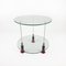 Glass and Wood Side Table, 1980s 1