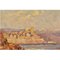 Dipinto piccolo paesaggio marino, olio su tela, inizio XX secolo, Immagine 3