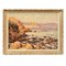 Dipinto piccolo paesaggio marino, olio su tela, inizio XX secolo, Immagine 1