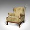 Antique English Wingback Armchair, Image 3