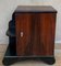 Art Deco Side Cabinets or Nightstands with Ebonized Base and Burl Walnut, 1960s, Set of 2, Image 4