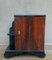 Art Deco Side Cabinets or Nightstands with Ebonized Base and Burl Walnut, 1960s, Set of 2 3