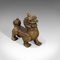 Small Antique Brass Pixiu Statue, 1900s 7