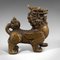 Small Antique Brass Pixiu Statue, 1900s 10