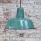 Vintage Industrial Petrol Enamel Pendant Light 4