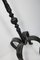 Handcrafted Wrought Iron Floor Candleholder, 1970's 5