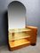 Light Wood Dressing Table with Glass Tiles, 1940s 8