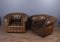 English Leather Chesterfield Club Chairs, 1960s, Set of 2 12