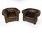English Leather Chesterfield Club Chairs, 1960s, Set of 2, Image 1